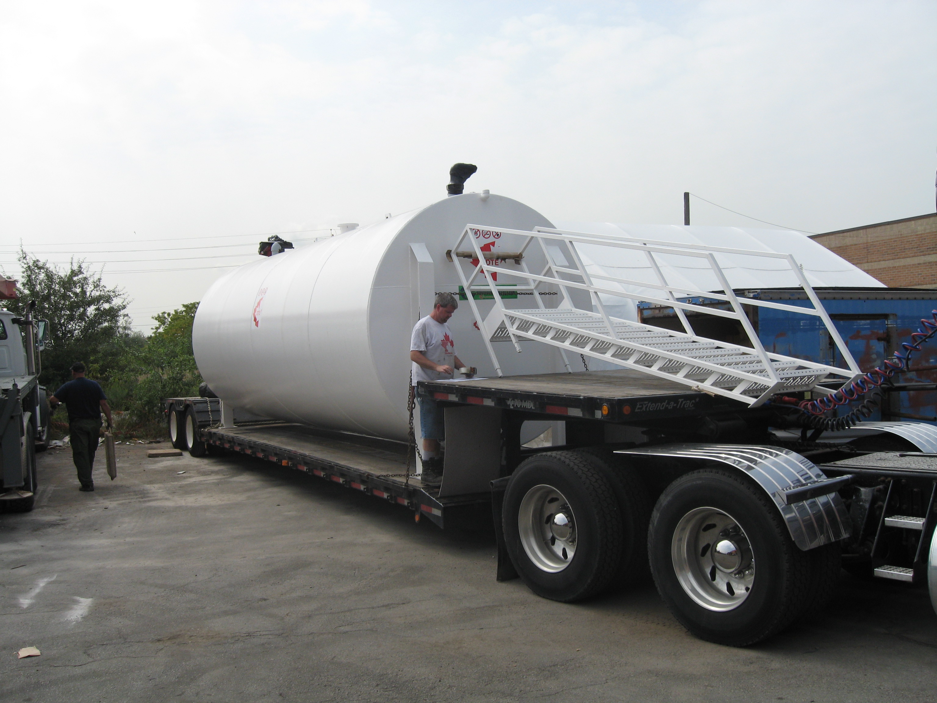Double-walled jet fuel aboveground storage tank supplied by Lemico