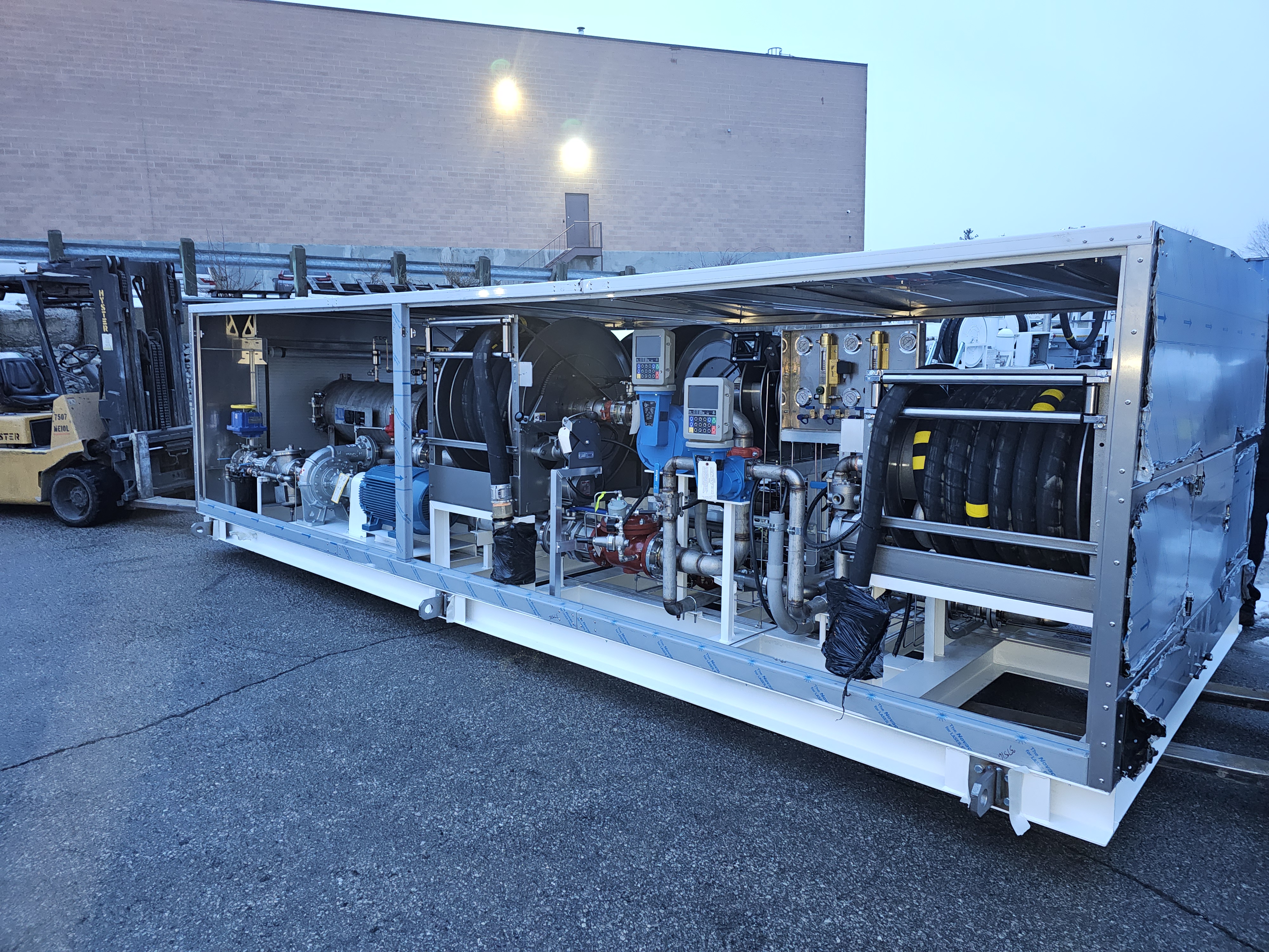 Ground fueling cabinet and dispensing hardware for aviation ramp operations