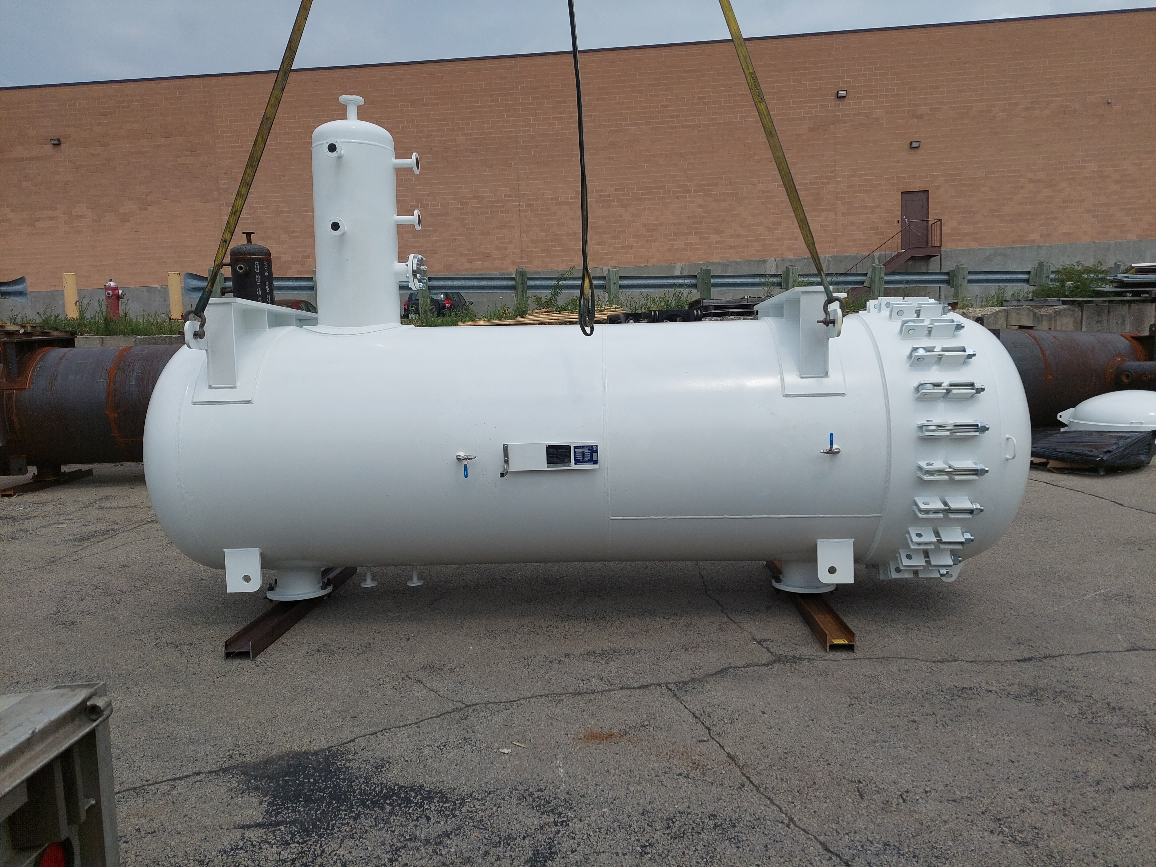 Haypack single-stage coalescer vessel manufactured by Lemico