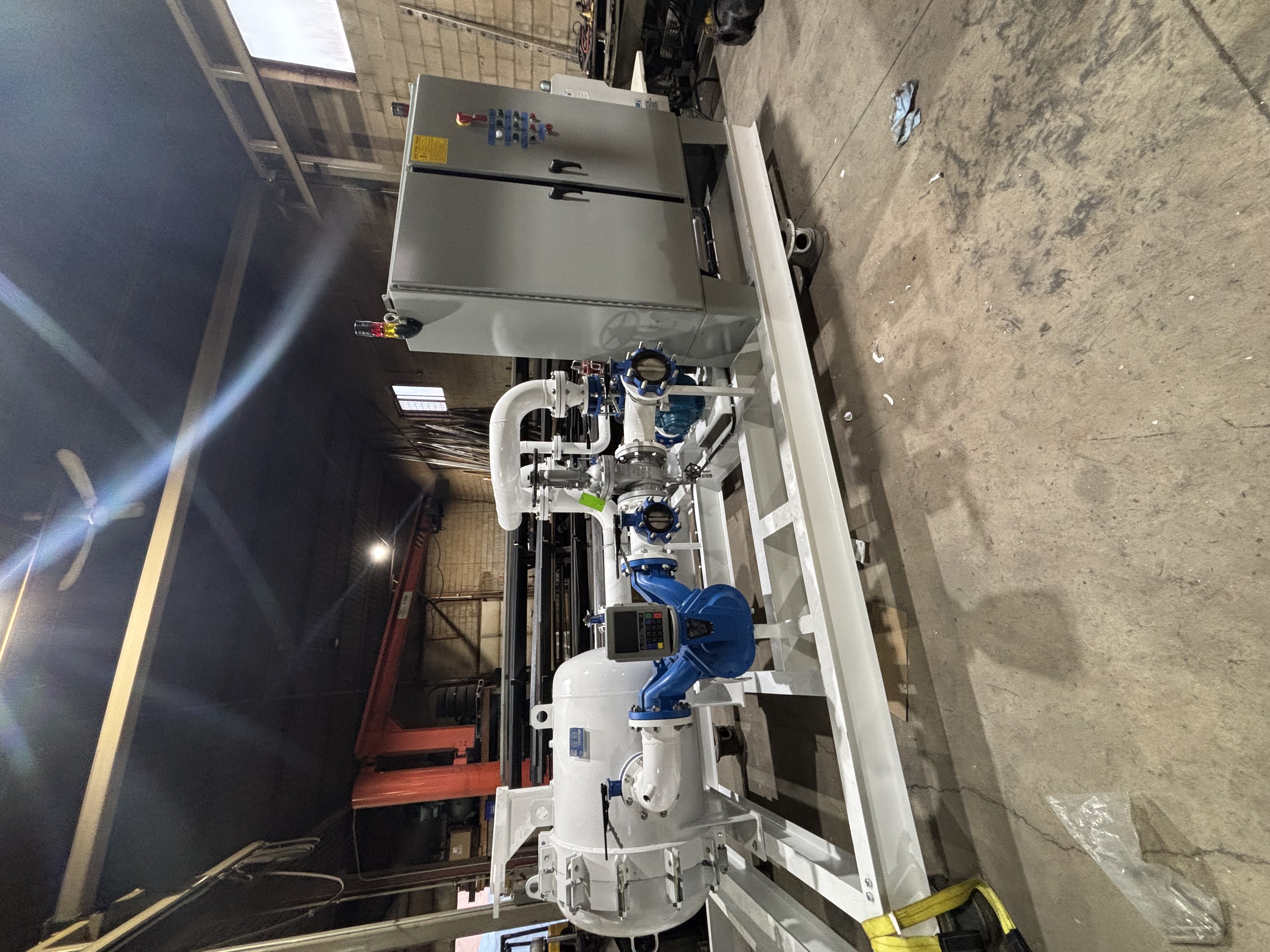 Pump skid for diesel transfer supplied by Lemico