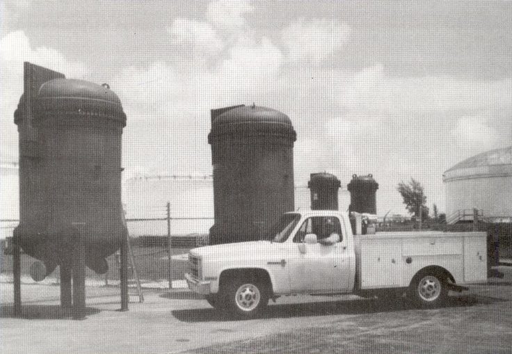 Historic Lemico filtration vessels and service truck