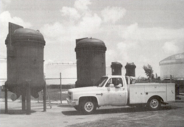 Historic Lemico filtration vessels and service truck