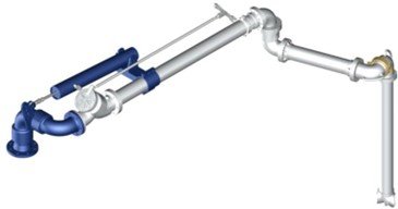 Top loading arm