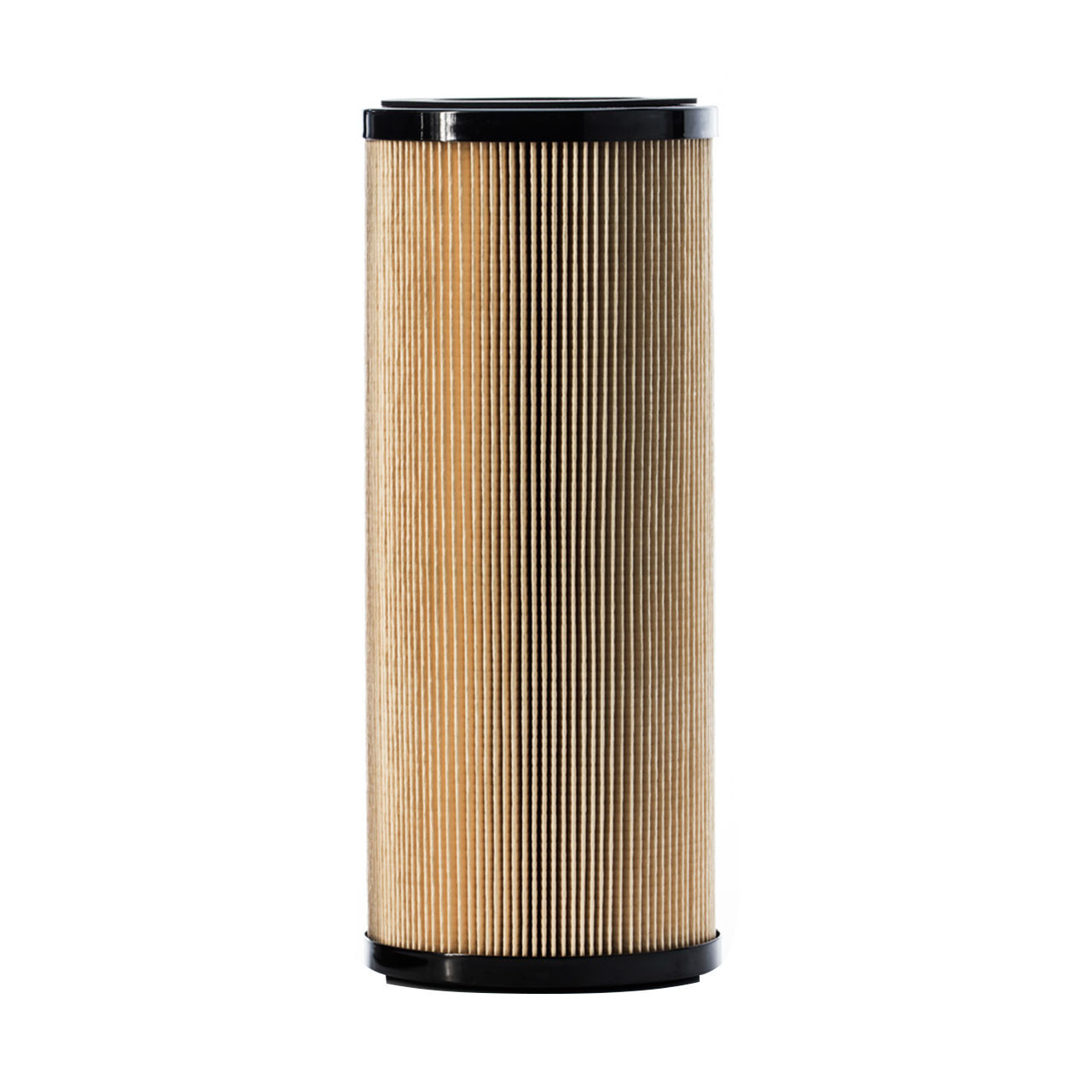Pleated cartridge media for fine industrial liquid filtration