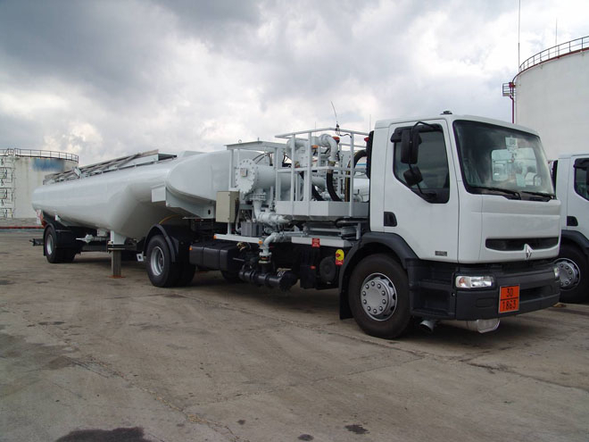 Lemico refueler bowser cart in fuel terminal setting